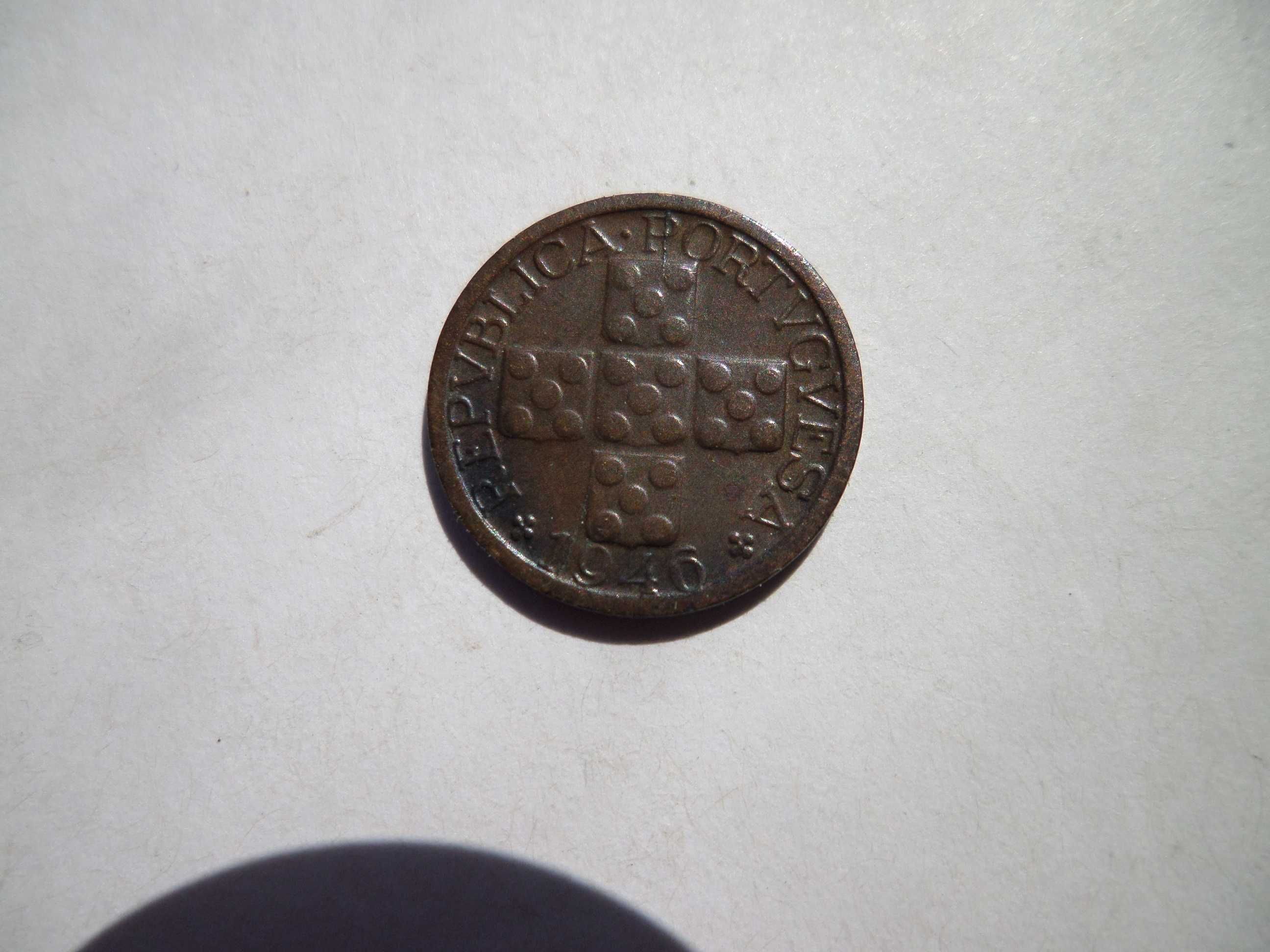 Moeda da Republica Portuguesa : X Centavos , ano 1946