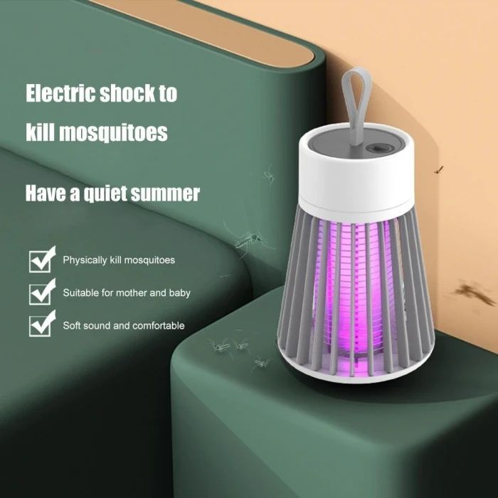 Лампа відлякувача комах від USB Electric Shock Mosquito Lamp з електри