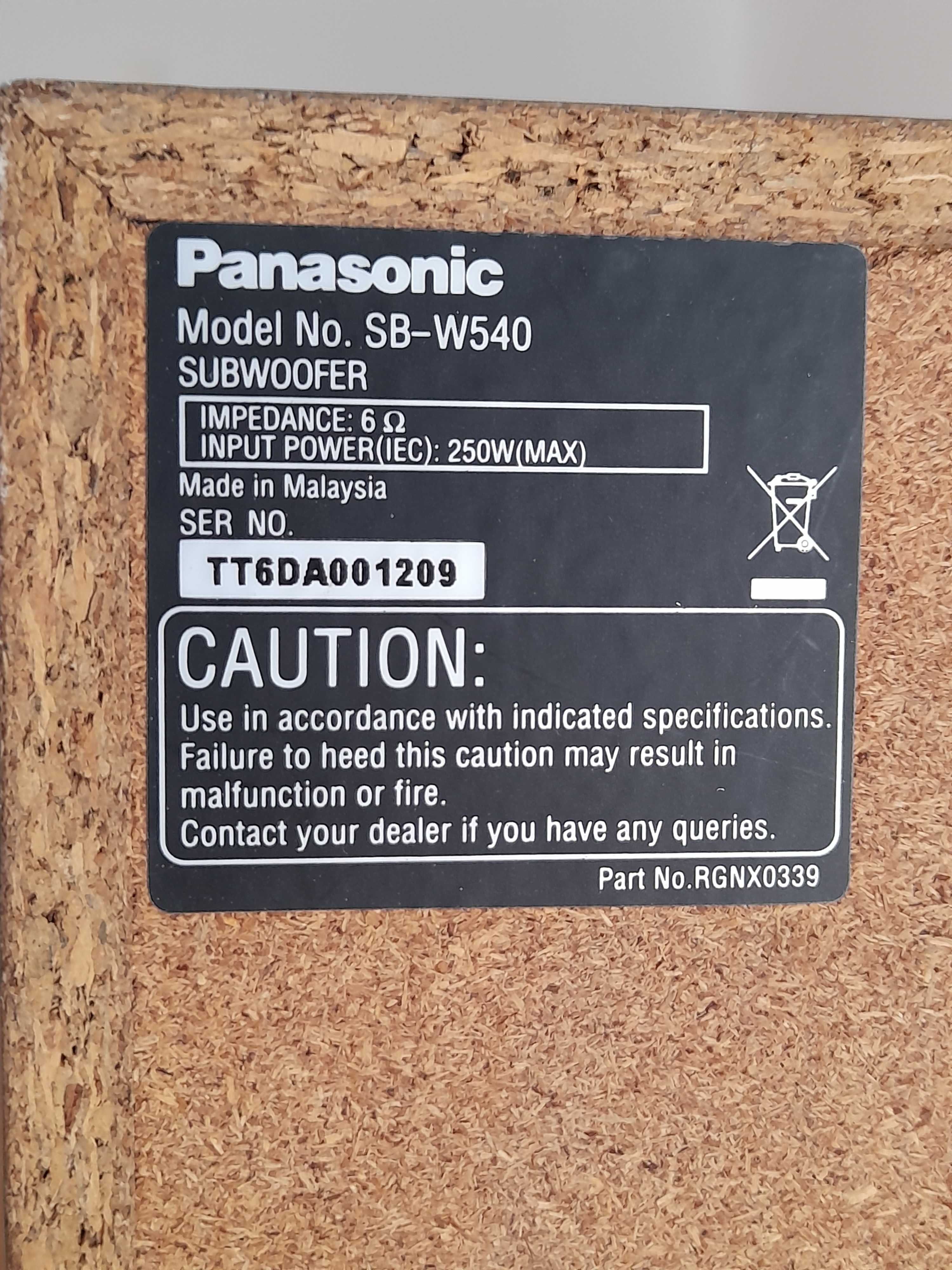 Coluna Panasonic (W540)