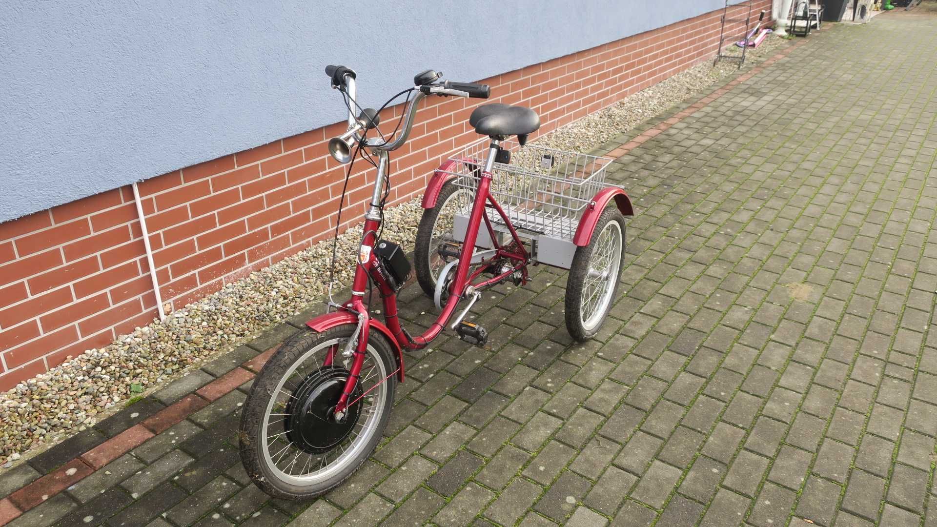 Rower trójkołowy elektryczny