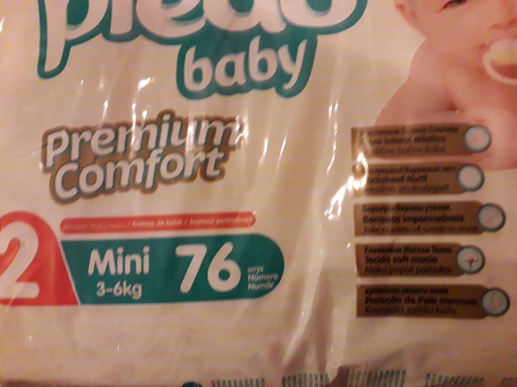 Predo baby 2 підгузники, памперси 71 шт