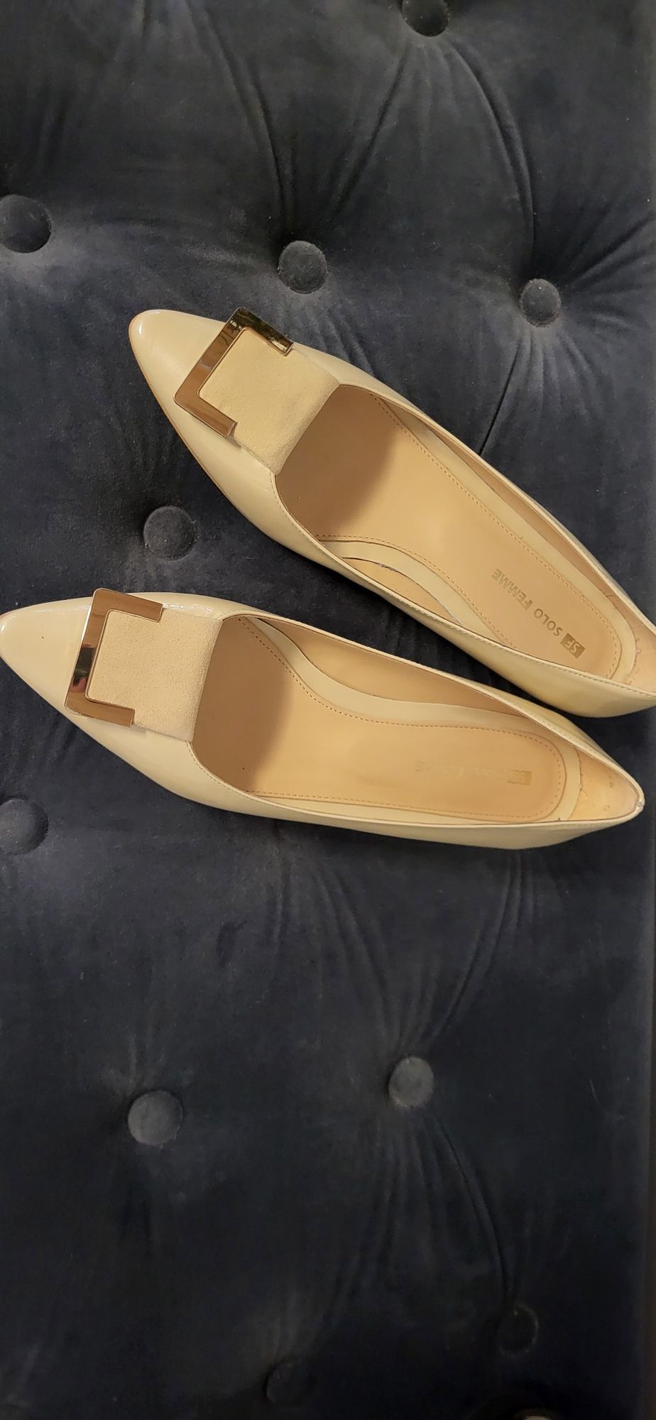 Sollo Femme balerinki nowe 39 ecru