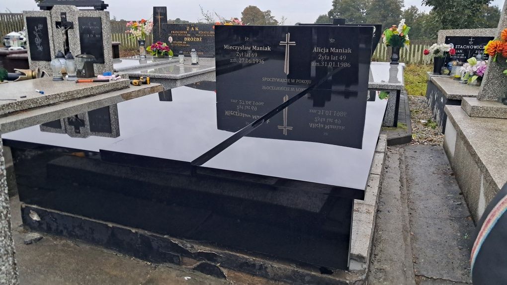Nowoczesne Tanie Nagrobki Kompozytowe 5300 zł z montażem Cały Kraj.
