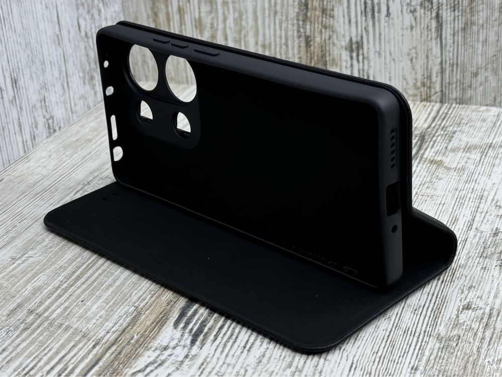 Чехол книжка Leather Case на Xiaomi Redmi Note 13 Pro 4G/ Poco M6 Pro