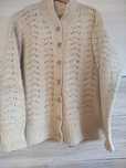 Piękny sweter vintage r.48 rękodzieło naturalna wełna