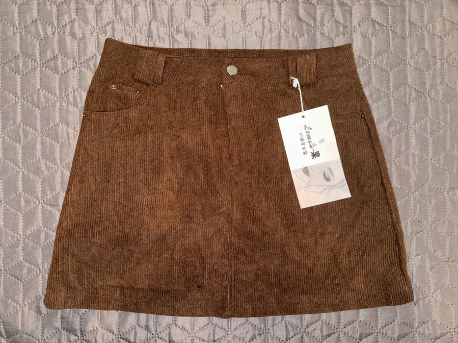 Спідниця у трендовому шоколадному кольорі НОВА