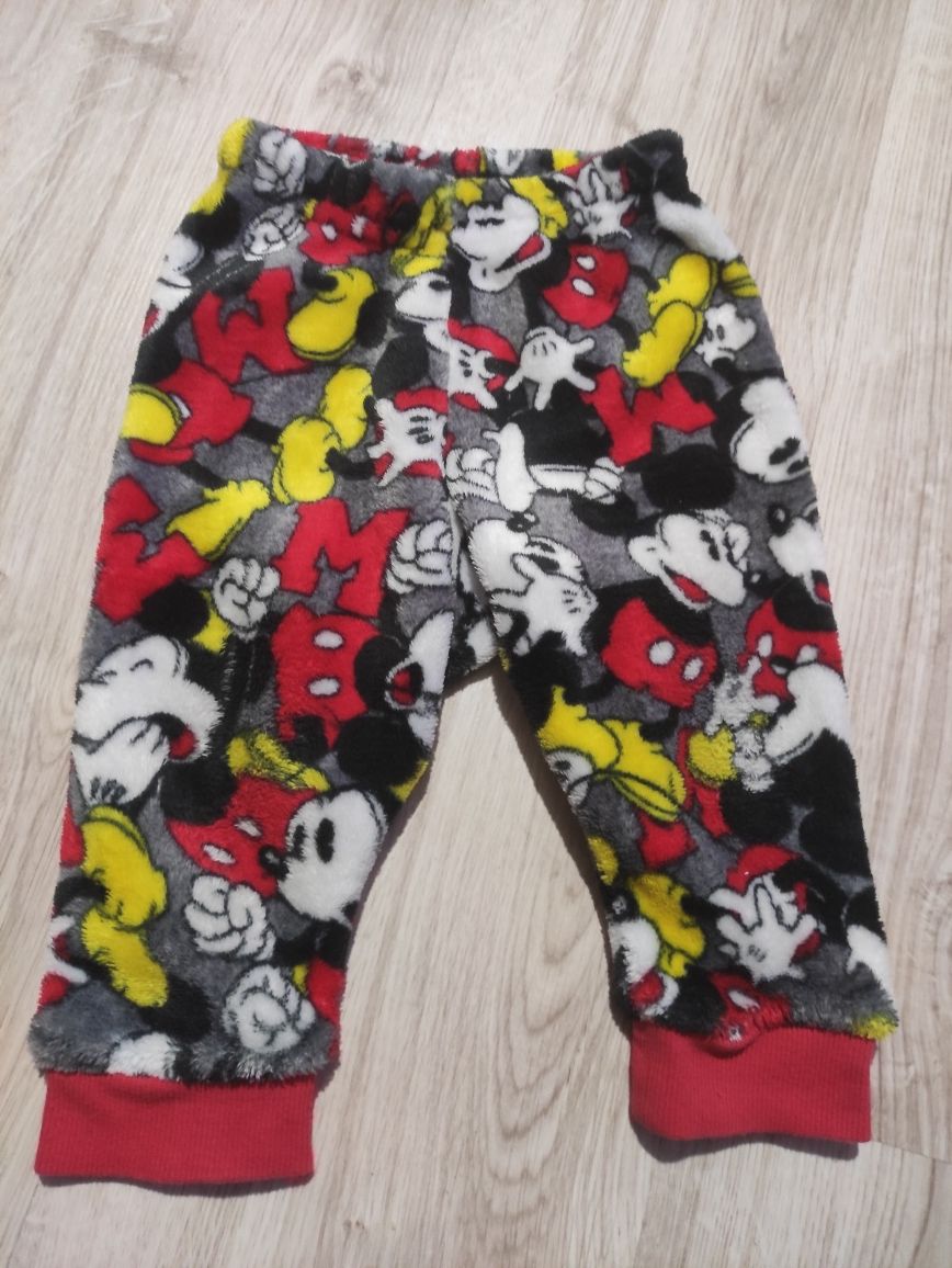 Polarowe spodnie dziecięce z Myszką Miki