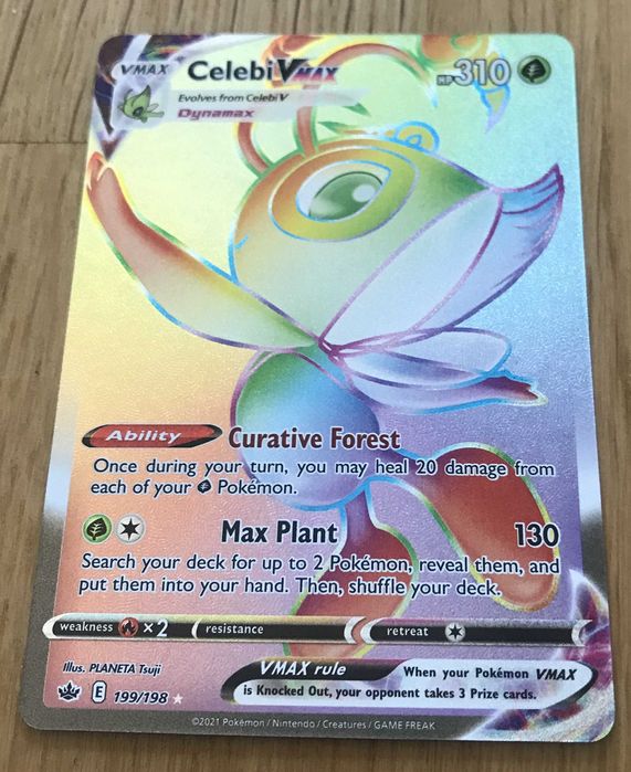 Celebi Vmax - 199/198 - karta Pokemon - oryginał