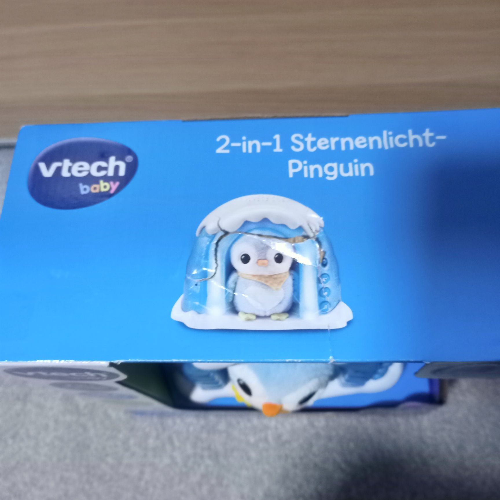 Vtech - 2 w 1 Gwiezdny pingwin z szumem i projektorem