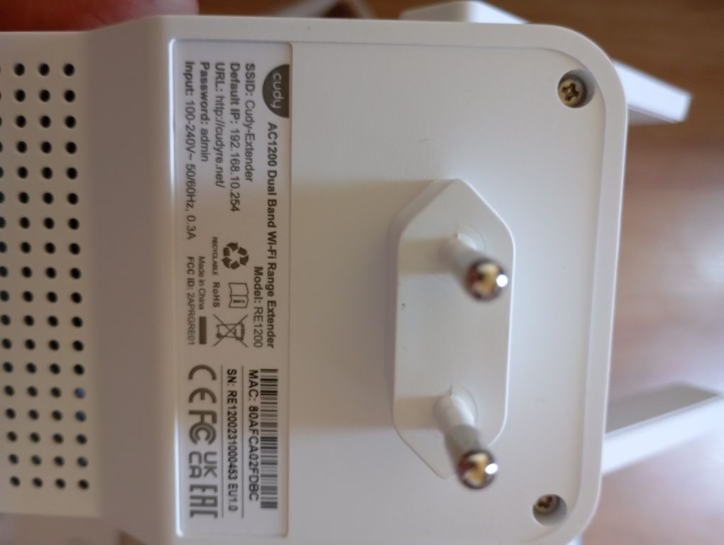 Wzmacniacz Sygnału Wi-Fi Cudy AC1200 (Model RE1200)