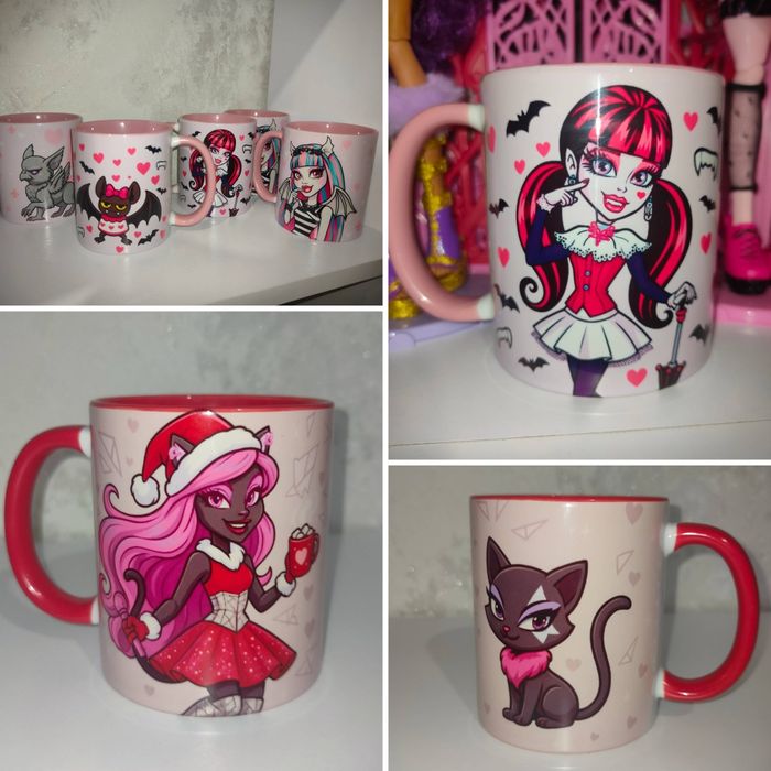 Нова Чашка Кійомі Рошель Дракулаура Кетті Нуар Монстер Хай Monster hig