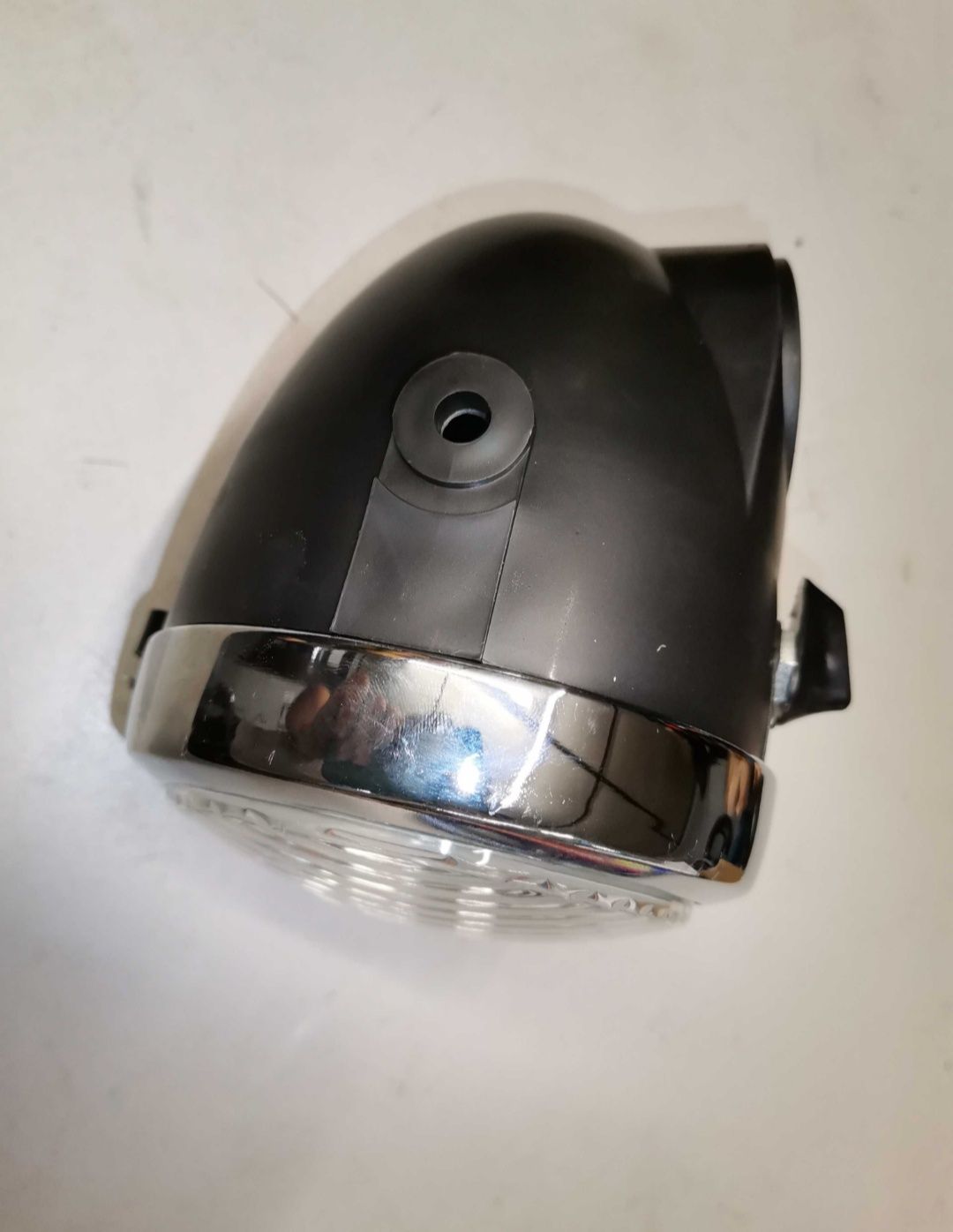 Nowa lampa przód motorynka Romet pony stacyjka klosz ramka chrom kpl