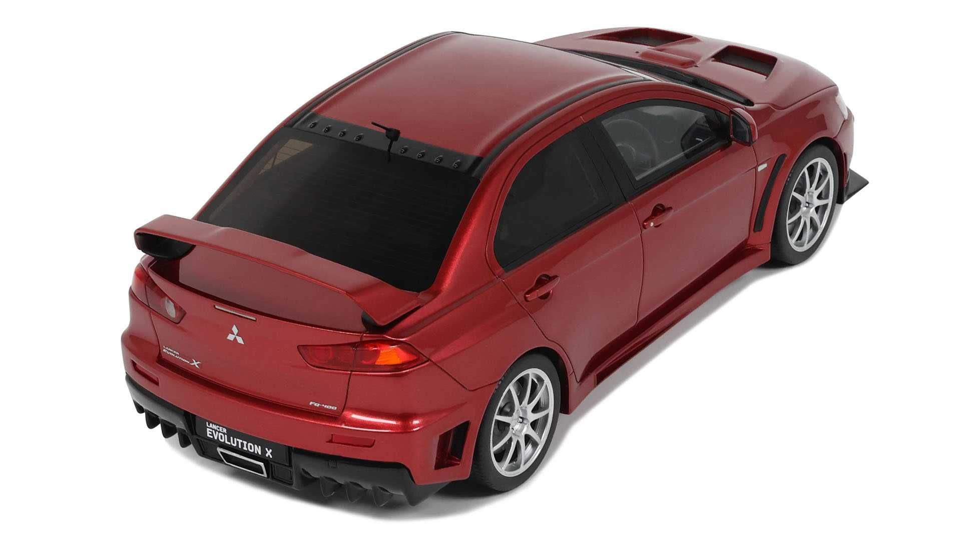 Model 1:18 Otto Mitsubishi Lancer Evo X FQ-400, 2012 red (OT1084)