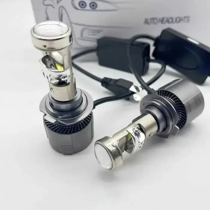 A80 LED  H7 H8 H9 H11 80Вт 12-24v мини линзы міні лінзи. Комплект