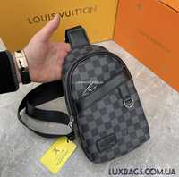 Мужская нагрудная сумка слинг Louis Vuitton Луи Витон