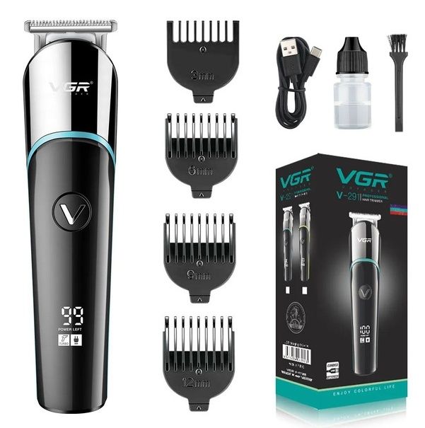 Машинка для стрижки, триммер, электробритва VGR V-291, аккумуляторная
