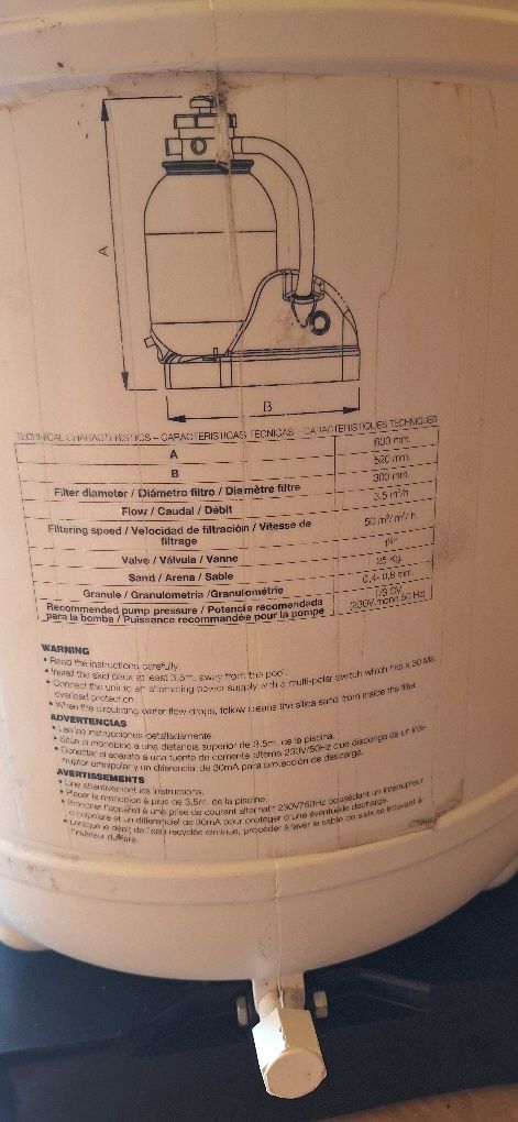Filtr piaskowy do basenu