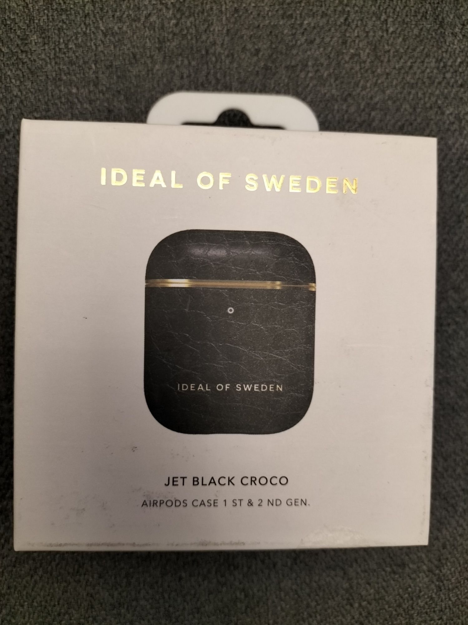Etui / Pokrowiec iDeal Of Sweden pro Apple Airpods 1/2 - Black Croco (