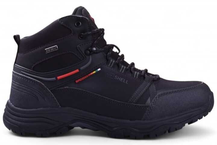 Buty Męskie Zimowe BADOXX SoftShell za kostkę Czarne r.43 wys.24h