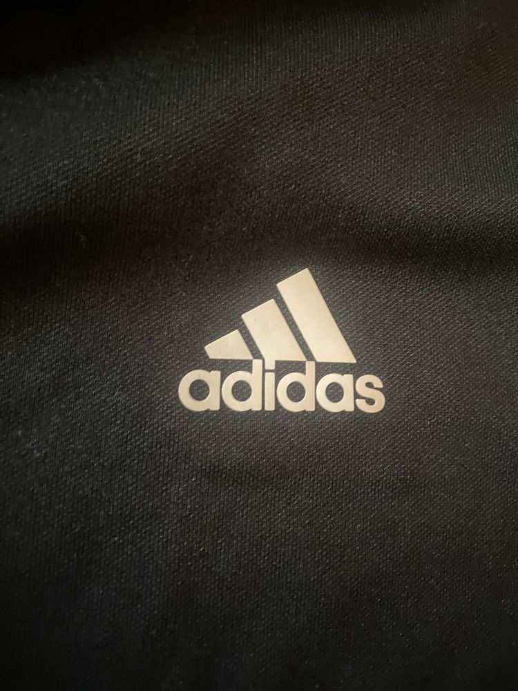 Bluza dresowa Adidas L czarna zapinana