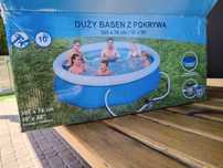 Basen rozporowy 305 x 76  z pompą i pokrywą