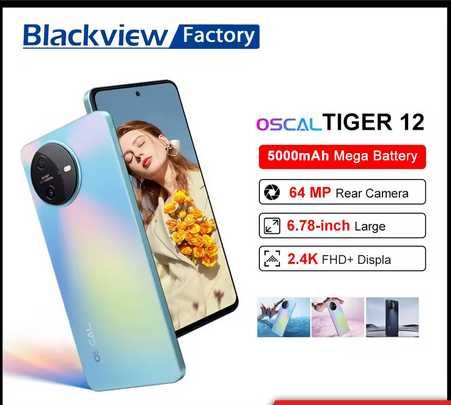 Oscal Tiger 12. 16Gb(8+8)/128Gb, 120Hz, G99, 64Mp, 5000ma, NFC, 33W