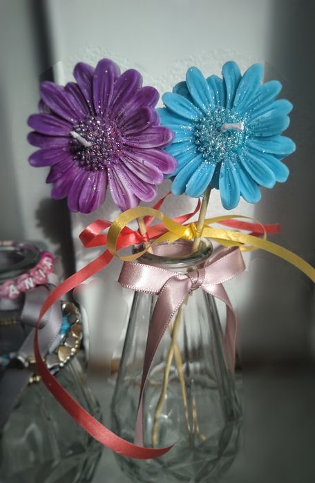 Kwiatki sojowe na prezent ozdobne 1 szt 12 zl