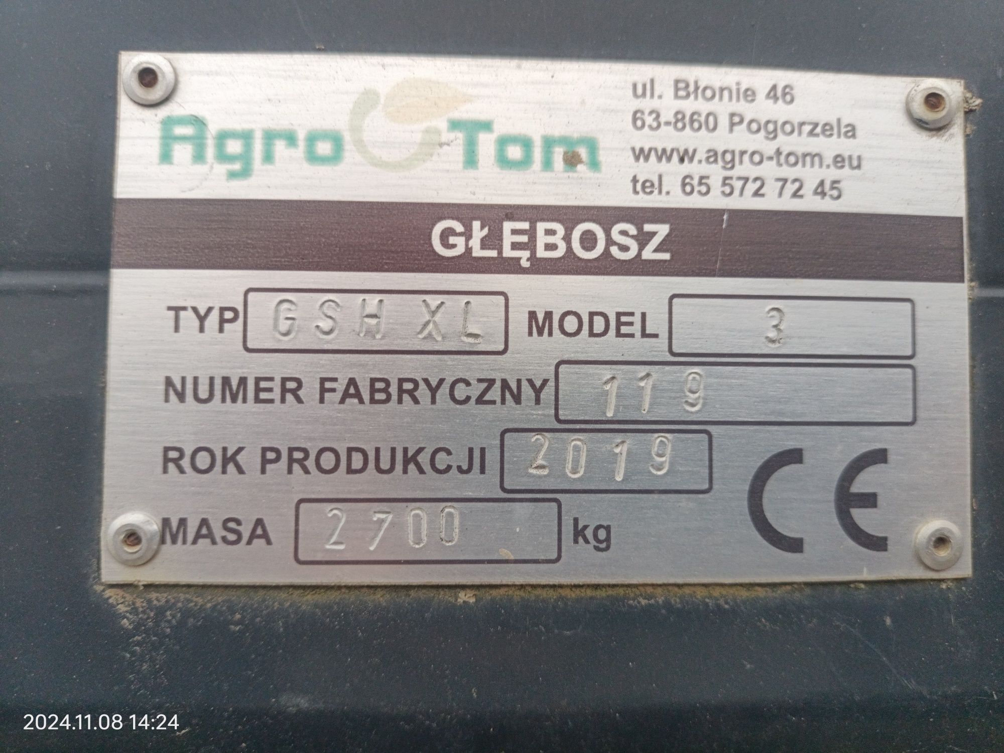Głębosz pług dłutowy Agro Tom