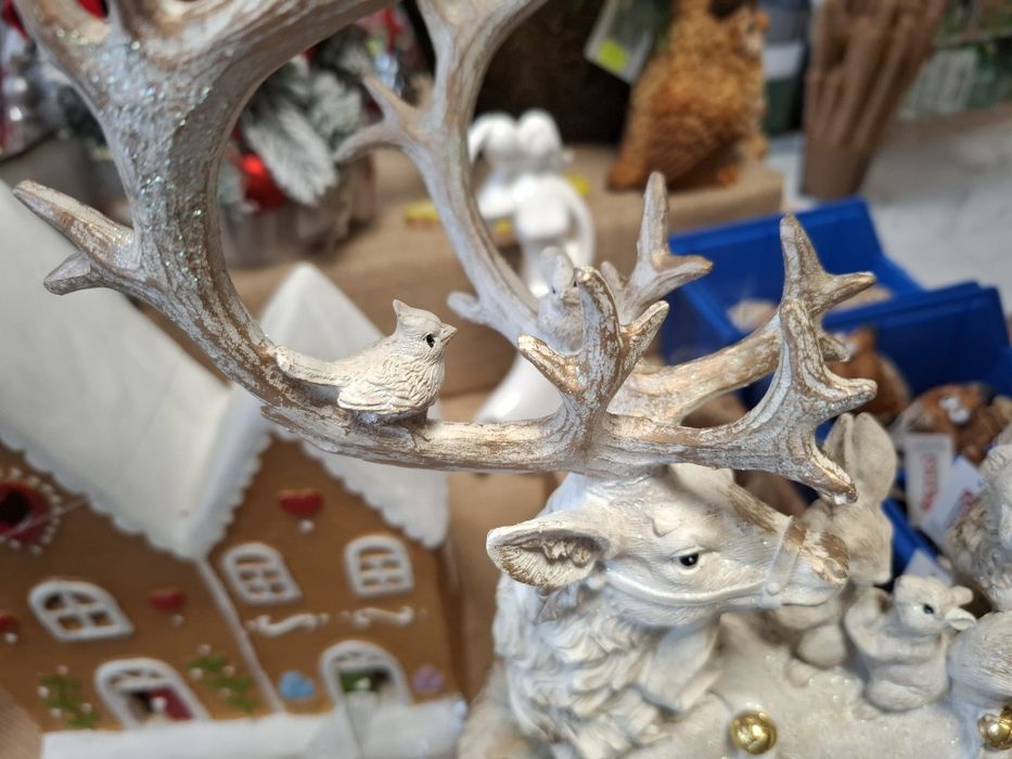Renifer jeleń Figurka świąteczna renifer