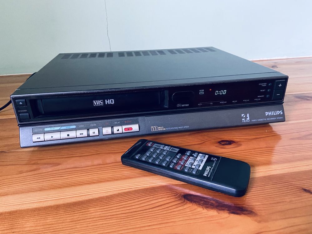 Magnetowid vintage Philips VR-6843/56 odtwarzacz kaset Video VHS retro