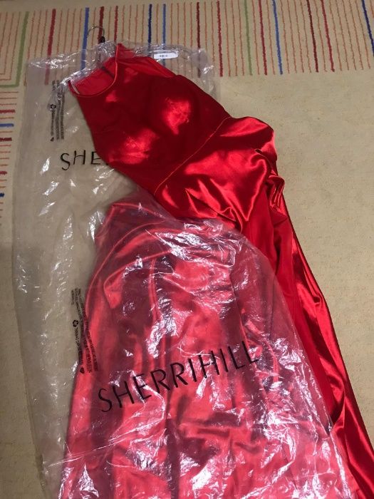 Красное вечернее выпускное платье Sherri Hill 52120. Оригинал.