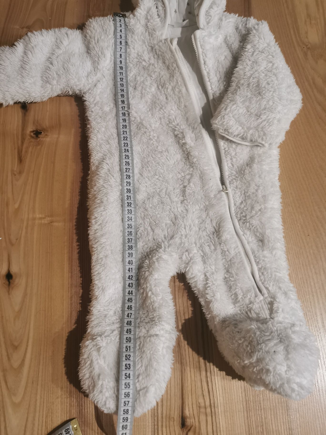 Kombinezon biały miś rozm.3-6m F&F