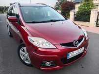 Mazda 5 2.0 Benz 145KM 7osob Klimatr Czuj Park P+T Sprow Zarej w PL Bez rdzy