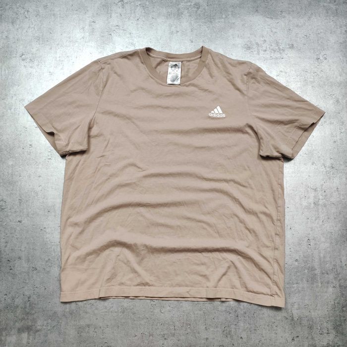 MĘSKA Koszulka Bawełna PREMIUM Codzienna Haft Logo Adidas Casualowa