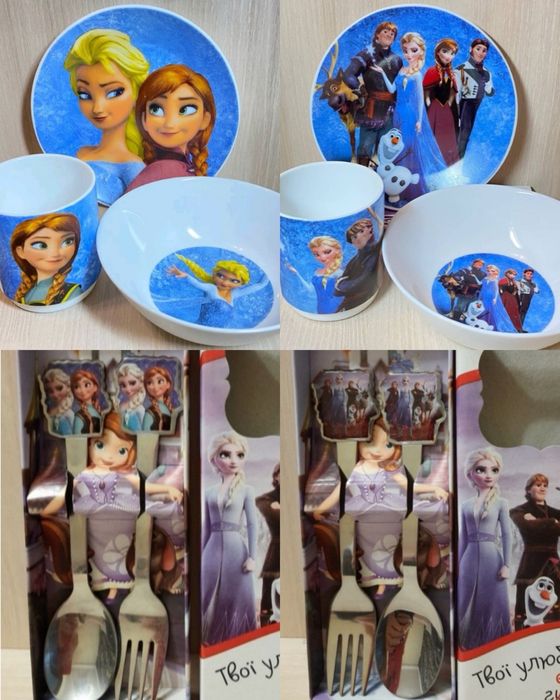 Набір посуду для дітей 3 предмети Minecraft Майнкрафт