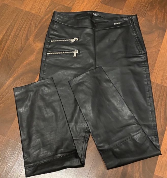 Guess spodnie skórzane