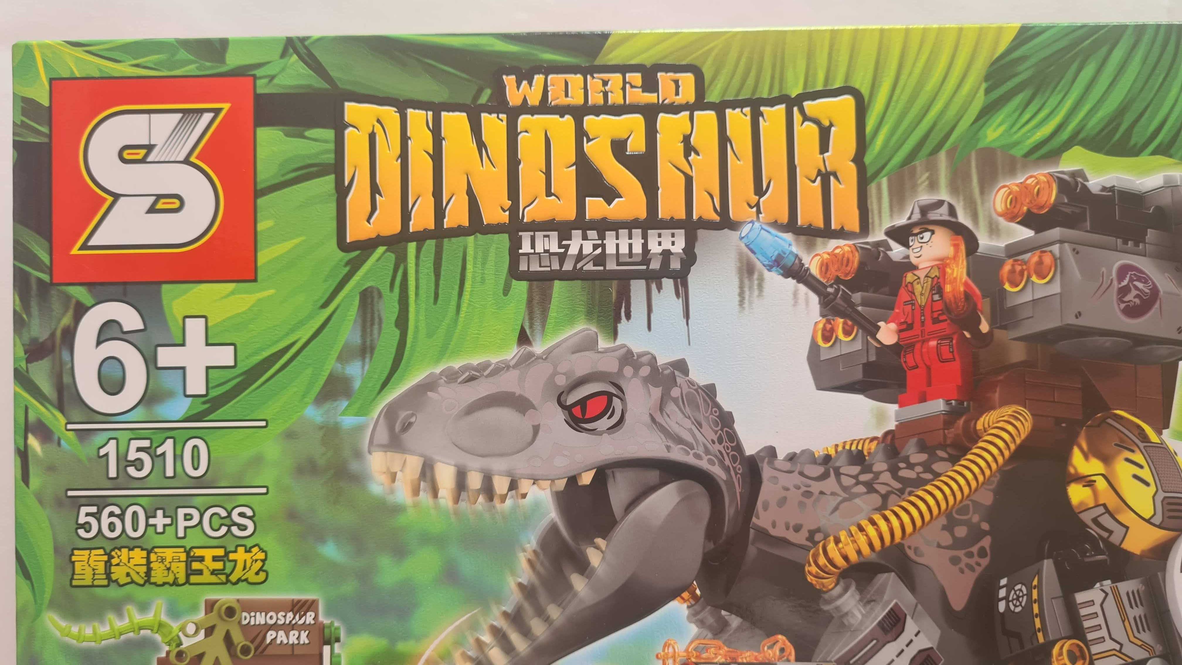 Klocki Dinozaur World 560 elementów nowe