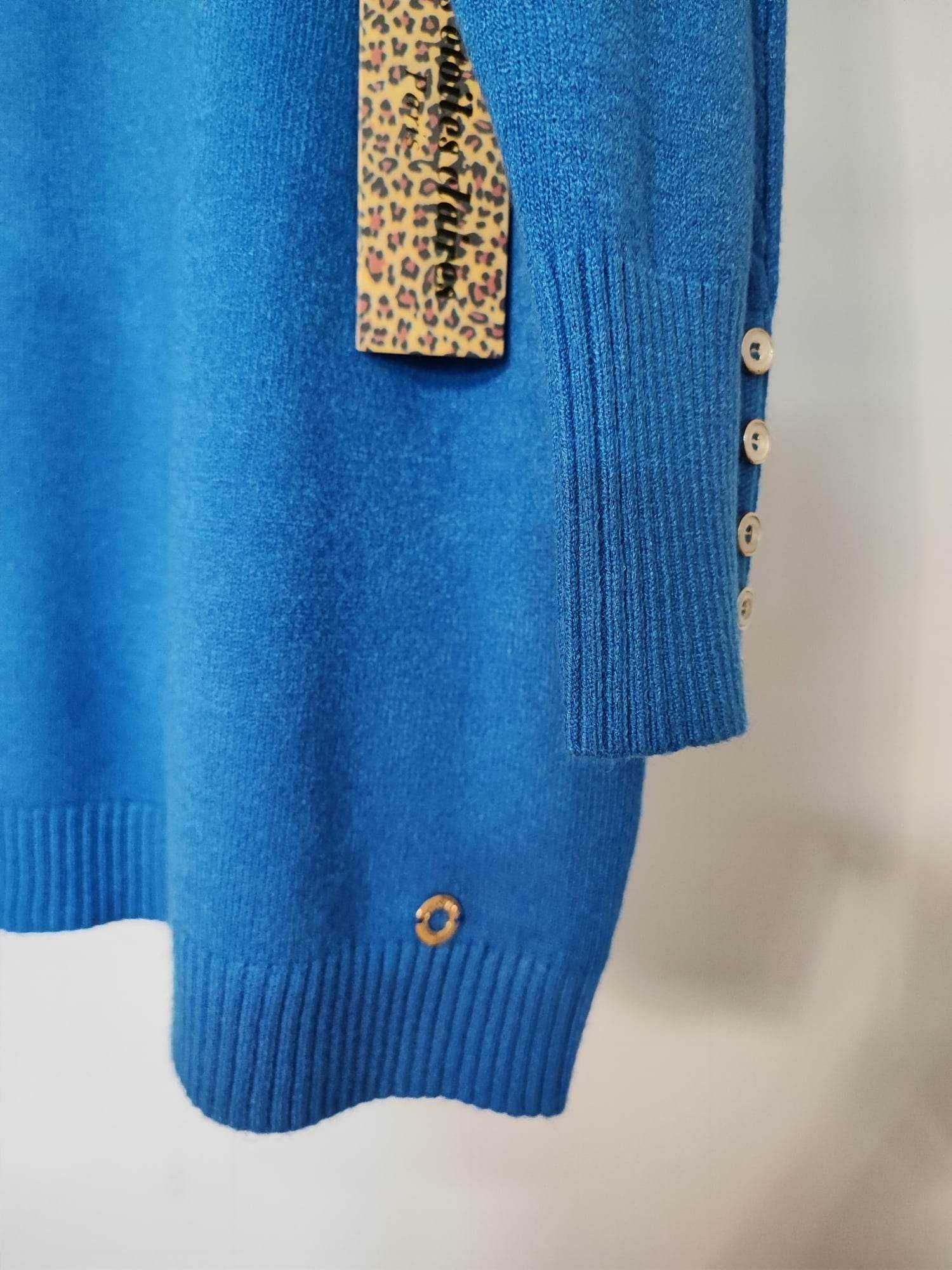 Sweter damski niebieski NOWY z metką