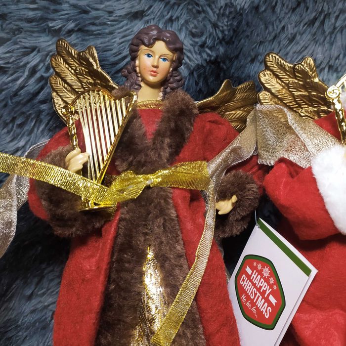 Верхівка на ялинку янгол ангел кукла лялька фея декор різдво христове