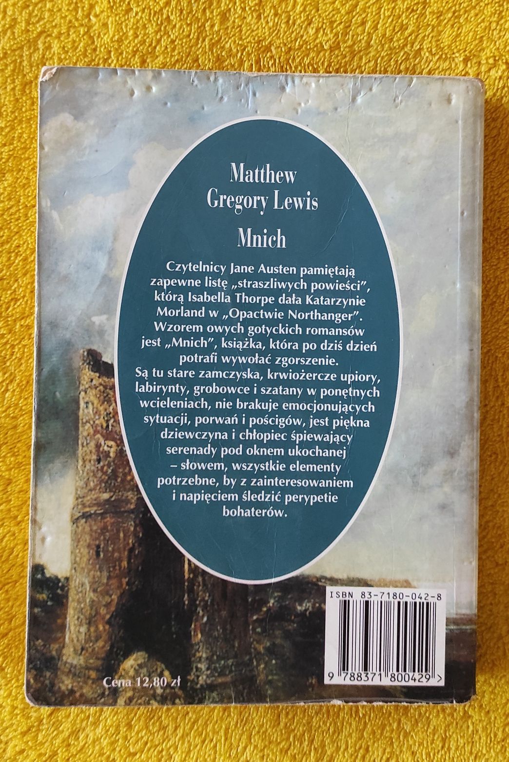 książka "Mnich" Matthew Gregory Levis