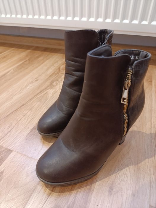 Kozaki botki brązowe 37
