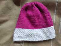 Angielska czapka włóczka vintage hand made wool wełna wełniana