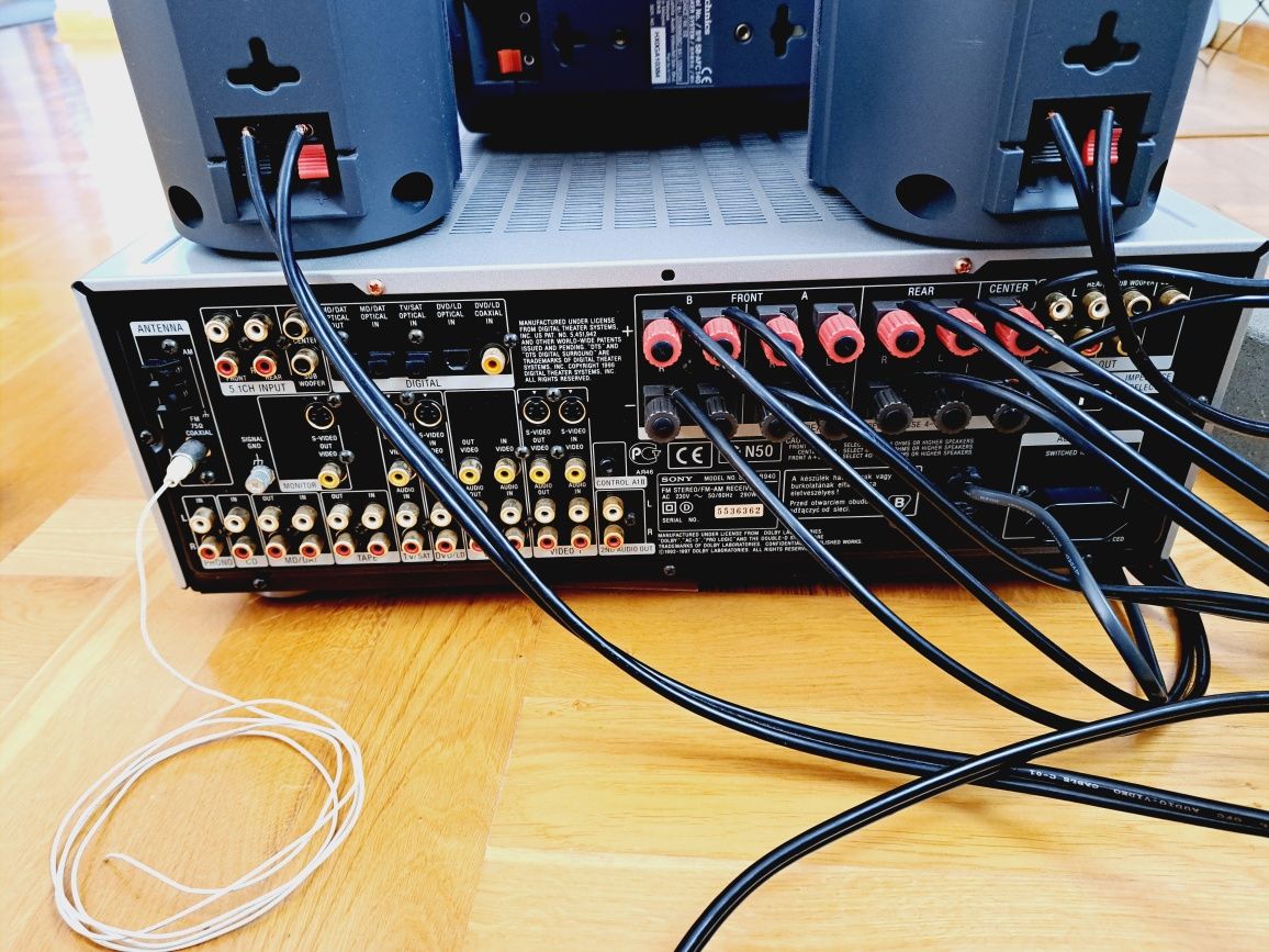 Zestaw kina domowego Amplituner SONY STR-DB940 + 5 głośników Technics