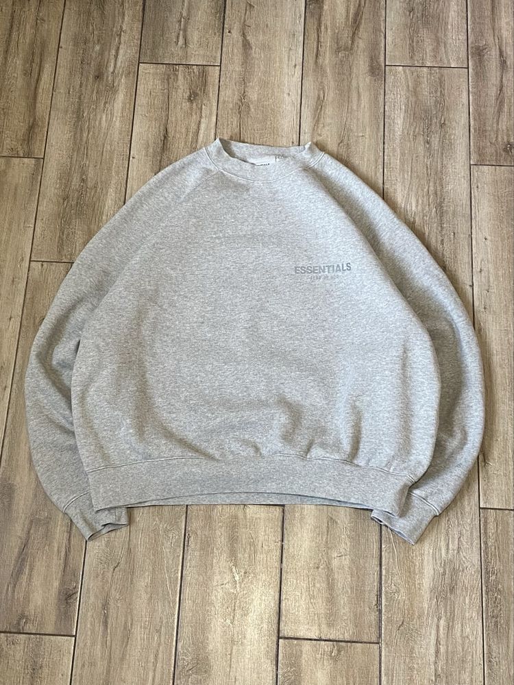 Оригінальний світшот essential fear of god oversize, оверсайз світшот