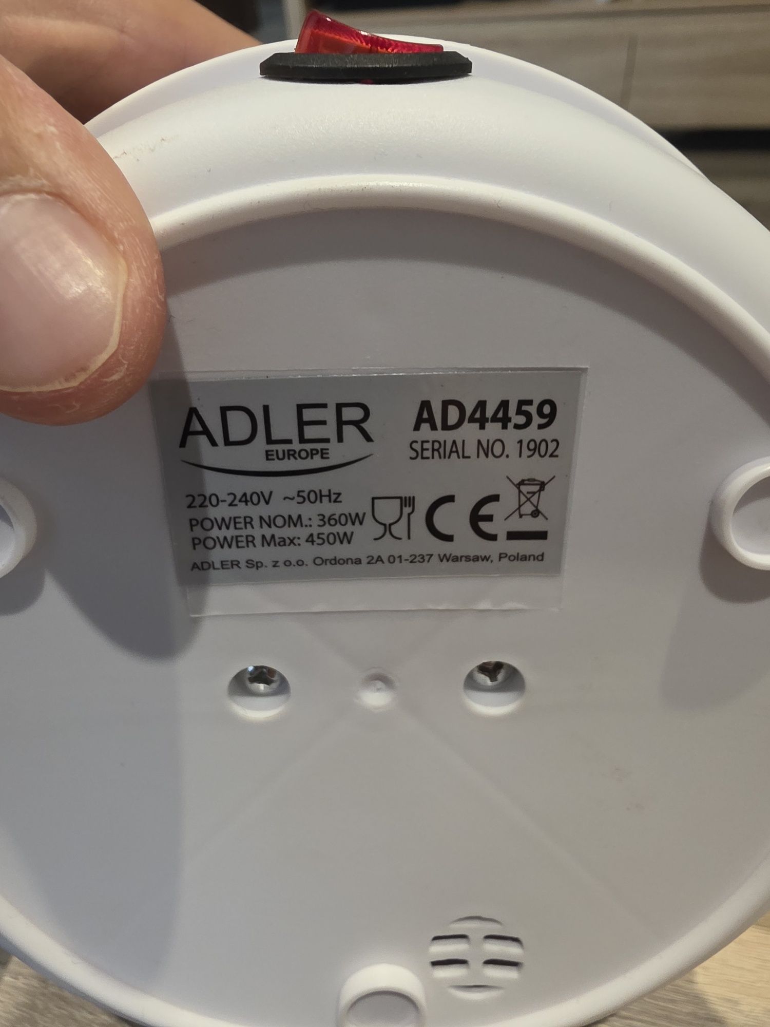 Jajowar Adler AD4459 sprawny, działa