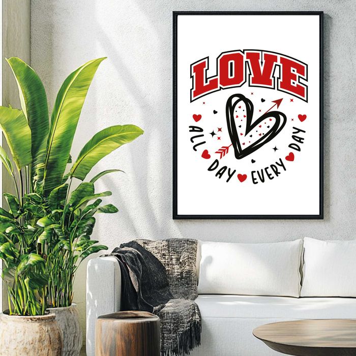 plakat motywacja na ścianę, plakat motywacja, plakat love