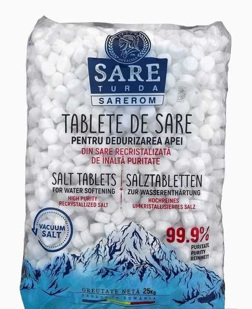 Сіль таблетована Sarerom 25 кг для систем очищення води