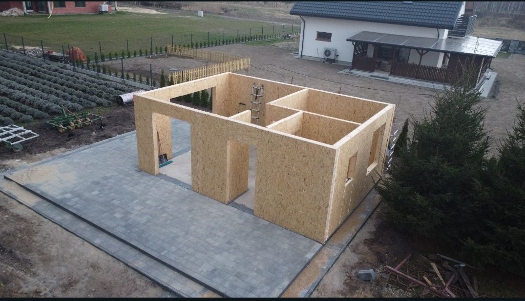 Panele SIP, Drewno C24 KVH Dom w 3 tygodnie Płyta Warstwowa Garaż