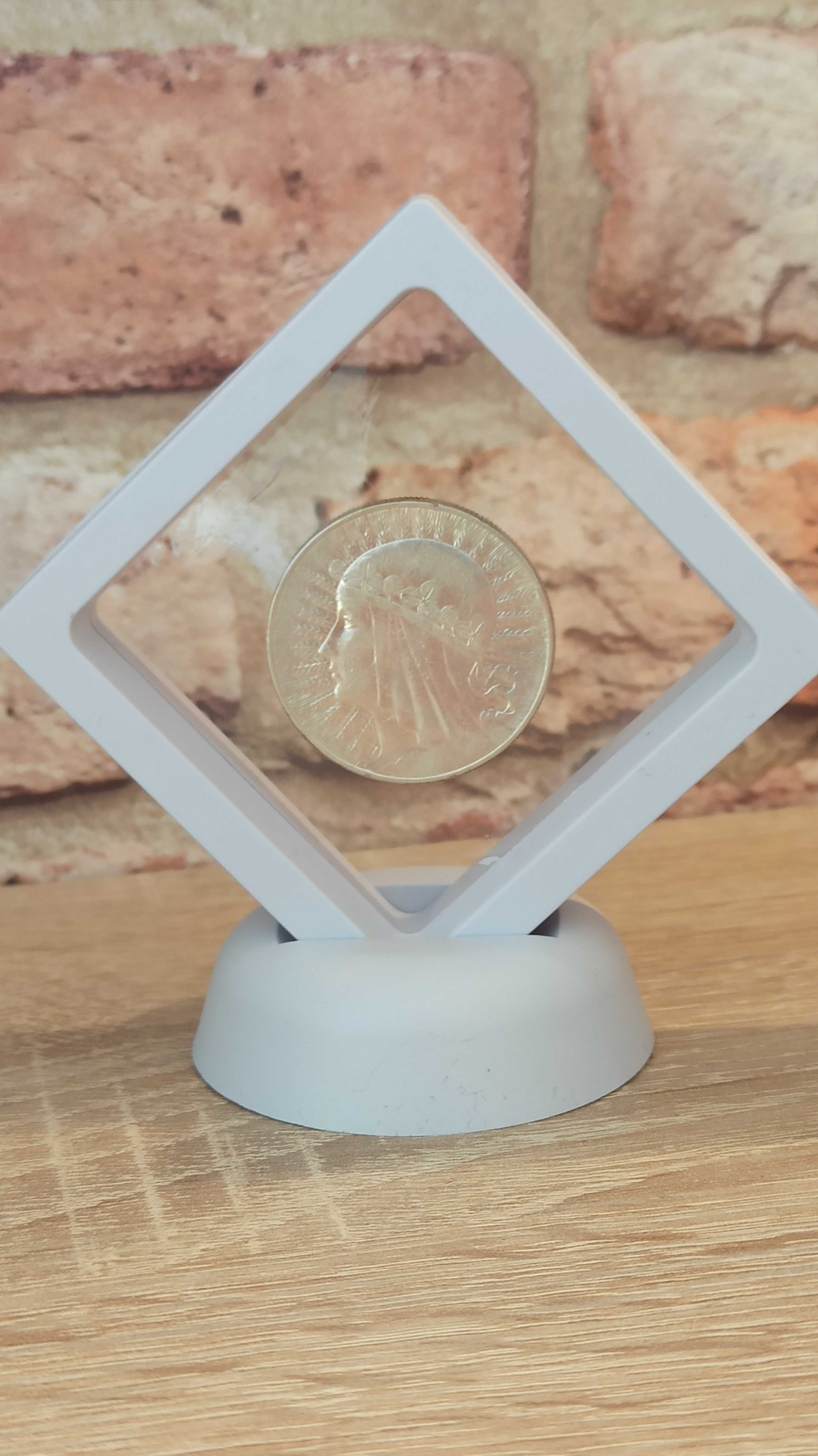 Efektowna ramka ekspozycyjna na monety SD07U Biała Lewitacja monet