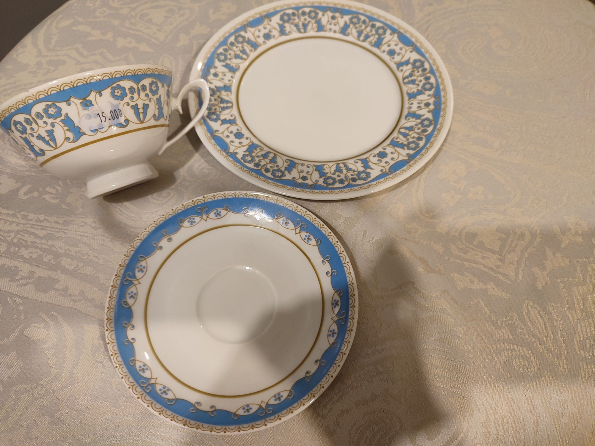 Śliczne stare trio porcelana Lettin